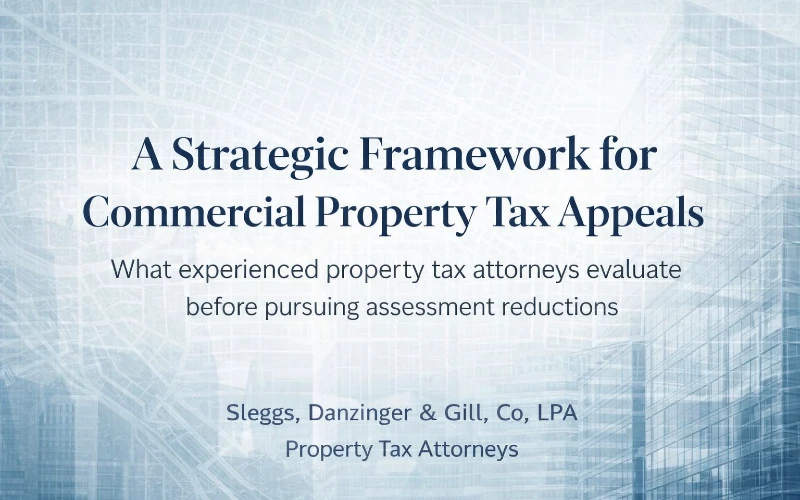 Commercial property tax appeals strategic framework briefing cover